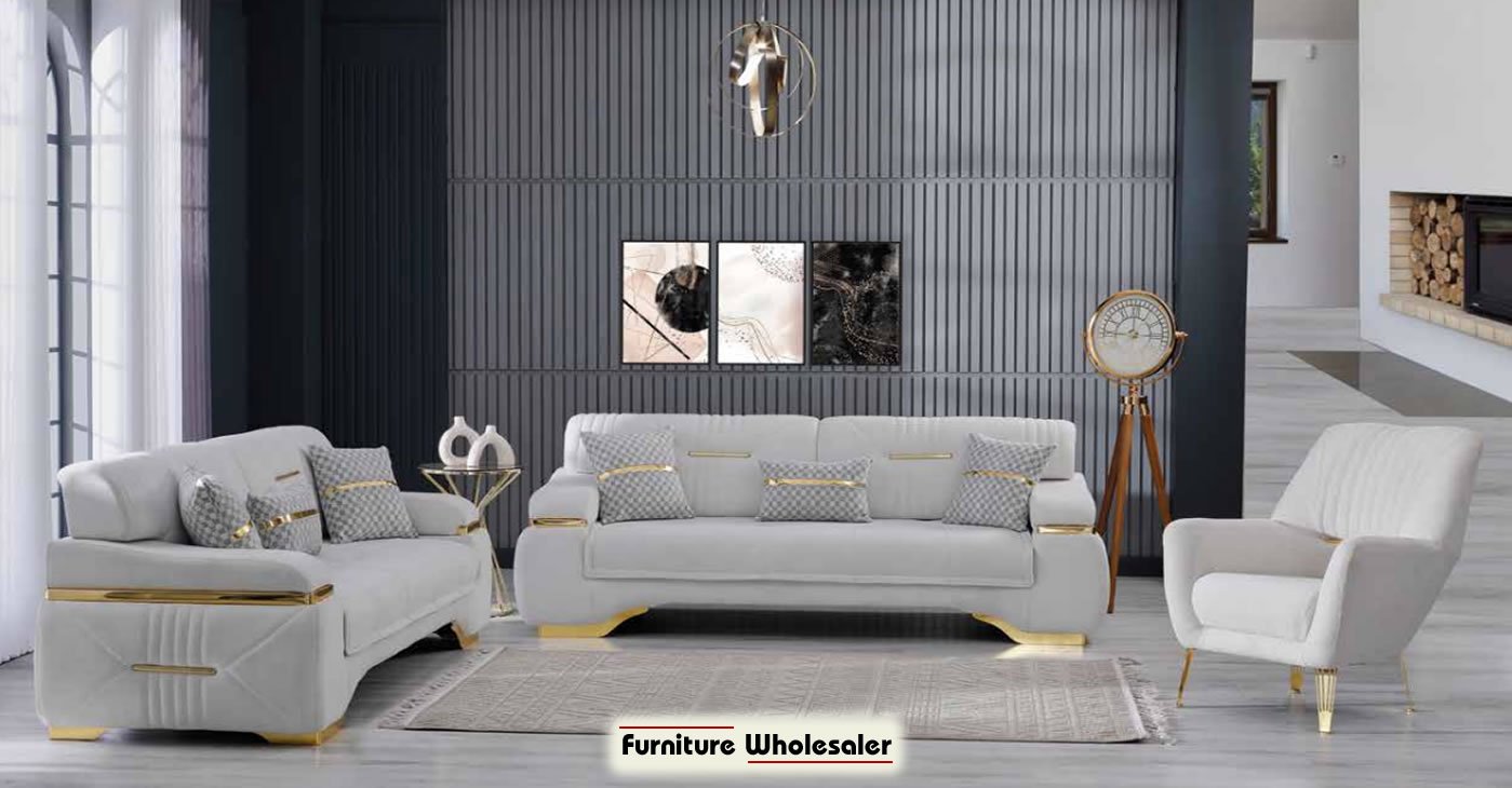 Gold Sofa Set