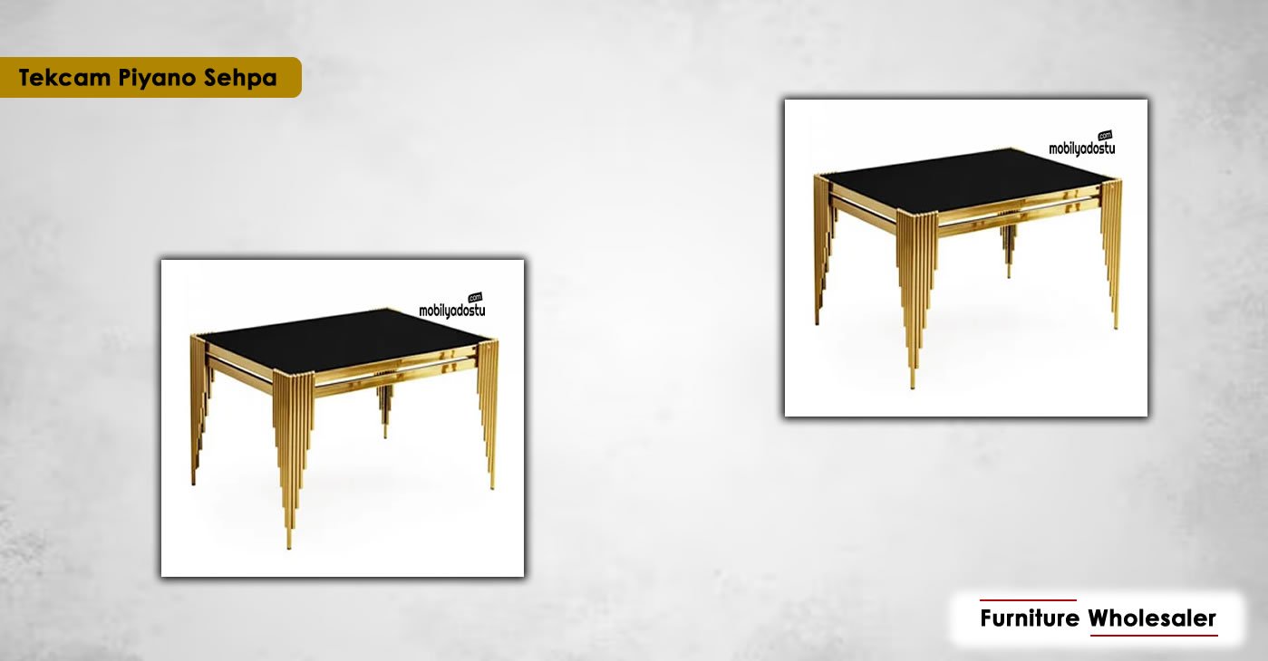Single Glass Piano Coffee Table